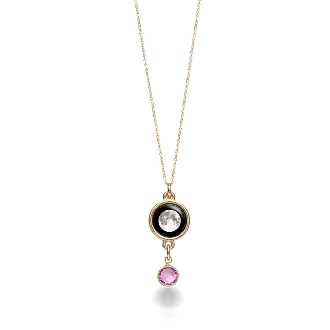 Gold, Rose gold Birthdaystone necklace