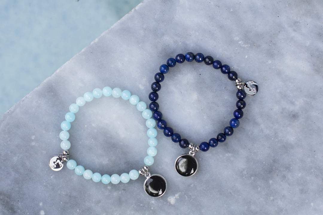 Beaded Bracelet in Lapis Lazuli (프리사이즈)