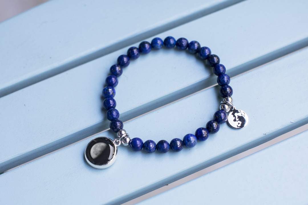 Beaded Bracelet in Lapis Lazuli (프리사이즈)